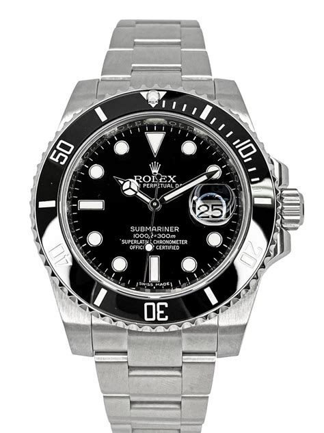 used 2013 rolex submariner|Rolex Submariner black ceramic bezel.